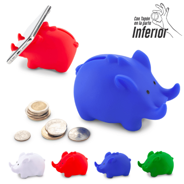 Alcancia elefante y portacelulares