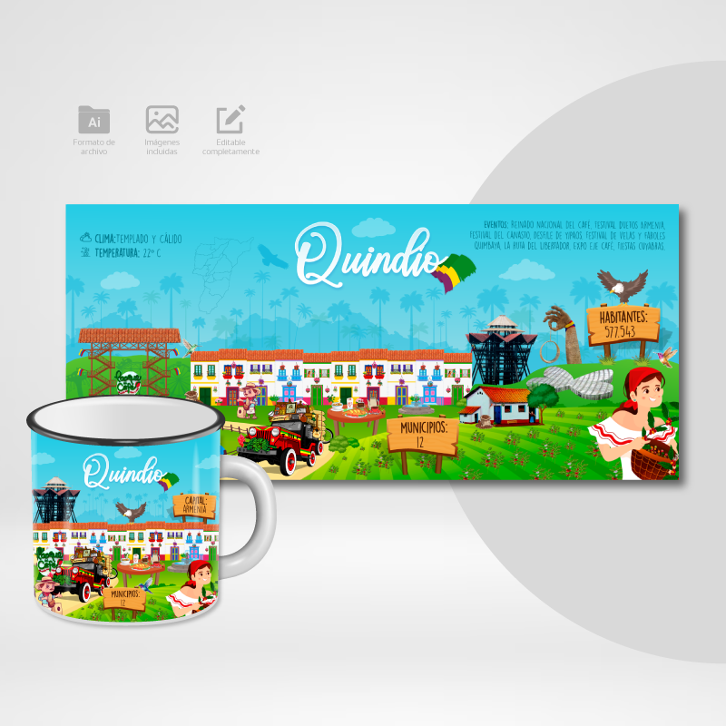 Diseño digital departamento del Quindío