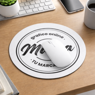 Pad mouse redondo personalizado